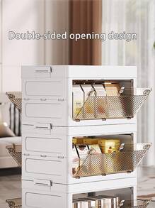 Large Transparent Acrylic Multi-Layer Stackable Makeup Organizer Box With Wheels Bag, Room Decor, Bags, Makeup Bag, Vanity, Travel, Make Up Bag, Travel Essentials, Organizer, Storage, Travel Essential, Makeup Organizer, Makeup Bags, Toiletry Bag, Desk Organiser, Cosmetic Bag, Makeup Pouch, Make Up Organizer, Vanity Accessories, Make Up Pouch, Make Up Bags, Jewellery Box, Pouch, Makeup Brush Holder, Brush Holder, Perfume Organiser, Pouch Bag,Gifts For Women,Christmas Gifts,Gift Ideas For Women - Multicolor - View 2