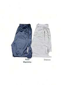 Kit 2 Dry Fit Bermuda Shorts Sports Training With Zipper Pocket! Resale - 黑與白 - 查看 1