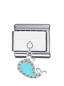 1pc 2025 Valentine's Day Exquisite Starfish, Seaside, Heart, Little Fish, Fish Tail DIY Stainless Steel Beaded Charm Bracelet Jewelry Making Kit, Suitable For Holiday Gifts, Parties, Daily Outfit Accessories