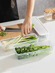3/6pcs Large Size Food Storage Containers, Multi-Purpose Airtight Sealed Boxes For Refrigerator, Grains, Pasta, Vegetables, Perfect Kitchen Organizer For Pantry, Cabinets