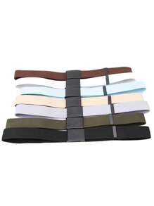 帆布腰带，可调节长度，可裁剪，高尔夫球腰带，翻盖式扣环，男士腰带，户外腰带，彩色帆布裤腰带，男士夏季、秋季、万圣节秋冬配饰，适合青少年、青年、男士，休闲、户外、运动、度假、毕业礼物、生日礼物、日常穿着 - 彩色 - 查看 2