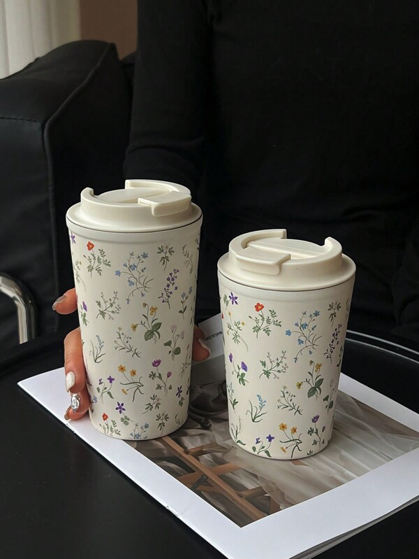 1 كوب عازل مزدوج الجدران من الصلب المقاوم للصدأ بسعة 350مل-450مل (11.8 أوقية - 15.2 أوقية) ، كوب رحلات ، كوب سيارة ، كوب قهوة ، كوب شاي ، كوب قاعدة مسطحة ، زجاجة ماء ، مناسب للمكتب والمنزل والخارج والسيارة ، هدية رائعة لعطلة نهاية الأسبوع وعيد الميلاد وعيد الحب والعودة إلى المدرسة