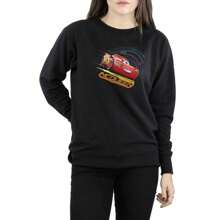 Disney Sweat-shirt femmes/dames Cars Lightning McQueen (Noir)