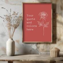 1pc,Custom Quote Printing,Personalized Printing,Custom Printed Wall Art,Typewriter Printing,Printed Wall Art,Custom Motivational Quote,Personalized Custom Poster,Minimalist Style,Custom Florals,Best Gift,Unframed Gifts Birthday Graduation