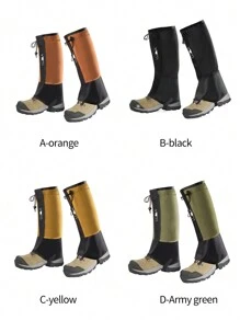 Couvre-chaussures réfléchissants de sécurité pour randonnée en montagne, randonnée et désert, résistants au sable. Équipement de ski pour hommes. Protège-jambes étanche pour femmes