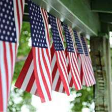 1 Set American Flag Garland Decoration For Home & Garden Independence Day Celebration