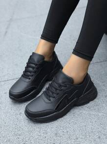 Zapatillas deportivas ligeras, versátiles y de moda con suela gruesa, suaves y antideslizantes para adolescentes