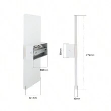 JWJ alta calidad moderna LED rectangular wall lamp, 5W tricolor luz, IP20 a prueba de agua, blanco/negro, diseño de moda sentido interior wall lamp luz decorativa al aire libre, ideal para patio, pasillo, hotel, dormitorio, sala de estar