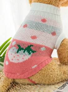1pc Pet Sweater, Autumn/Winter Design For Cats And Small Dogs Like Pomeranian, Corgi