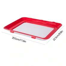 8PCS Food Preservation Tray Kitchen Fresh Food Reusable Storage Container Set - Red - View 4
