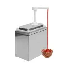 2L Commercial Hot Fudge Nacho Cheese Sauce Pump Dispenser Dispensing - Silver - View 6