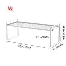 1pc Multi-Layer Kitchen Sink Storage Organizer Rack, Countertop Shelf Divider Cabinet Holder - White - View 11