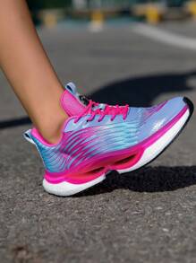 Chaussures de sport élégantes et décontractées pour femmes, baskets respirantes en maille pour l'été, ultra-légères, élastiques, amortissantes et antidérapantes pour le course extérieur