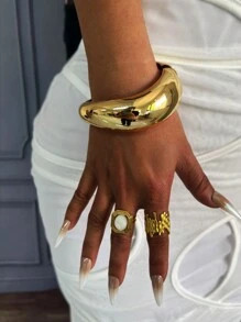 1Pc Cuff Bracelets,Gold Bangles,Wide Bangles, Chunky Bracelet, Bracelet Set, Wide Bracelet, Bracelet For Women,Gift For Her