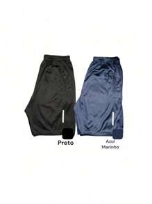 Kit 2 Dry Fit Bermuda Shorts Sports Training With Zipper Pocket! Resale - 藏蓝色 - 查看 1