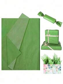 100/50 tờ giấy lụa màu xanh lá cây khổ 20 inch x 14 inch, giấy thủ công màu xanh lá cây đậm, thích hợp cho túi quà, đồ thủ công tự làm, đám cưới, sinh nhật, tiệc mừng em bé, bao bì quà tặng, quà tặng lễ Phục sinh, trang trí ngày lễ Thánh Patrick, trang trí lễ Phục sinh. - màu xanh lá - Xem 7