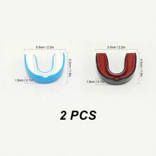 Set de 3 piezas/2 piezas/1 pieza de protector bucal de boxeo para entrenamiento de lucha, protector bucal de gel de máxima protección unisex para rugby, boxeo, taekwondo, sanda y artes marciales mixtas - Protección máxima para los dientes y la mandíbula - Multicolor - Ver 20