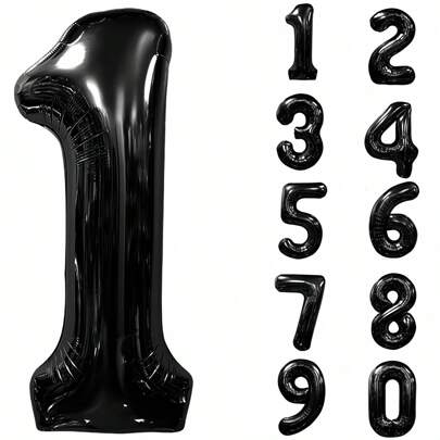 X WOTP 40 英寸大数字气球，铝箔聚酯薄膜大数字气球，适用于生日派对用品装饰，