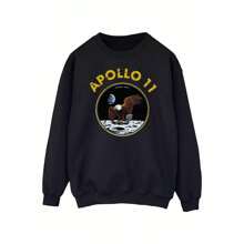 NASA Womens/Ladies Classic Apollo 11 Sweatshirt (Black) - 280gsm 50% Cotton/50% Polyester - Black - View 1