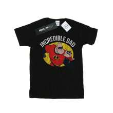 Disney Mens  Bob Parr Incredible Dad TShirt (Black) - 153gsm 100% Cotton - Black - View 1