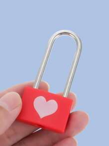 1pc Colorful Plastic Shell Zinc Alloy Small Lock, Mini Colored Key Lock, Suitable For Luggage, Backpacks, Schools, Gyms, Classrooms, Pairing Games, Travel Bags, Portable Luggage Lock For Travel, Storage Cabinets And Holiday Suitcases, Colored Plastic Padlock For Students, Backpacks, Diaries And Piggy Banks - Multicolor - View 6