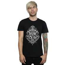 Harry Potter T-shirt Hommes avec écusson Draco Dormiens de Poudlard (Noir)