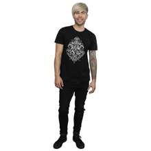 Harry Potter T-shirt Hommes avec écusson Draco Dormiens de Poudlard (Noir)