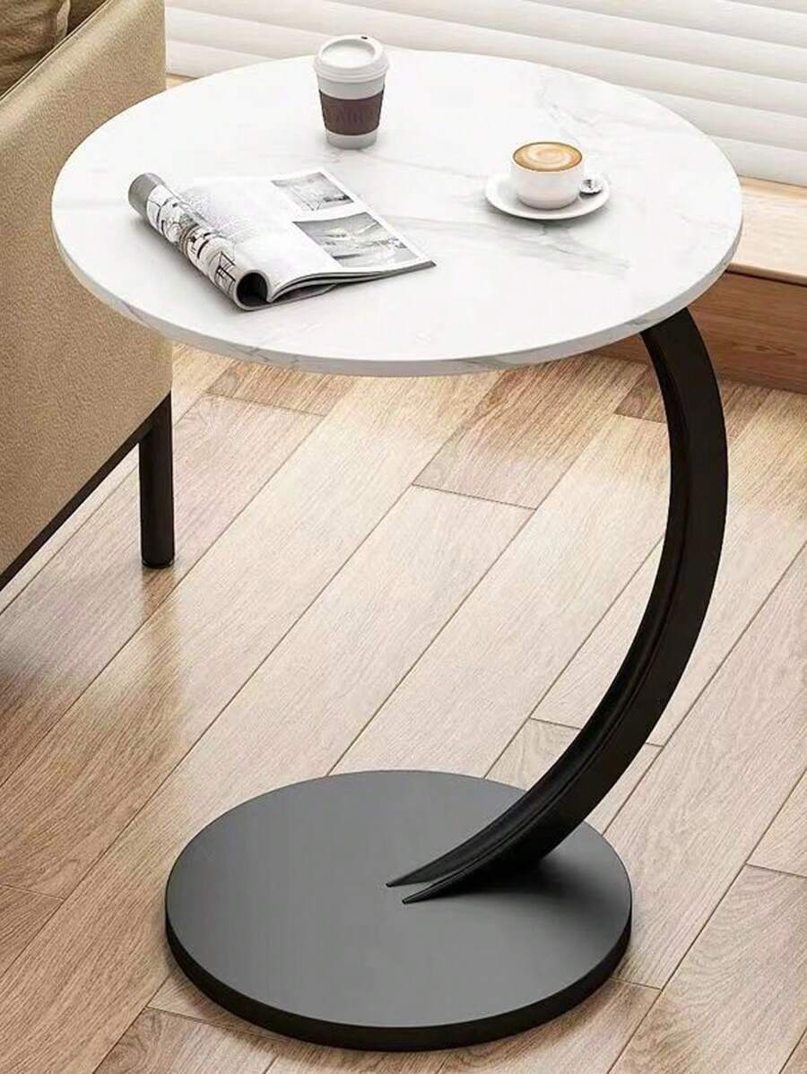 Popular Minimalist Style Side Table/Mini Coffee Table With Storage Shelf, Movable Sofa Side Table, Modern Simple Design For Bedroom, Hotel, Balcony, Living Room.