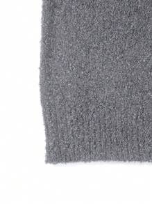 Jersey de punto holgado y suelto con texto en inglés para pareja, diseño minimalista, abrigado para otoño/invierno, unisex