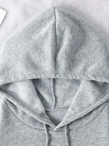 Áo nỉ dài tay in khẩu hiệu "Tôi chỉ là một cô gái" dành cho nữ, quà tặng ngày Valentine, áo nỉ chui đầu kiểu dáng thường ngày. - Xám - Xem 7