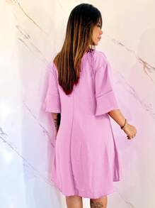 MULLET DRESS - Baby Pink - View 2