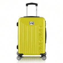 Maleta de viaje rígida de 20 pulgadas para llevar a bordo, equipaje de mano con 4 ruedas y candado integrado, variedad de colores - Amarillo - Ver 2