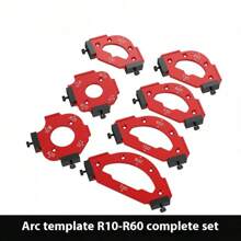 1 Set Bohans Woodworking Inner & Outer Angle RT Template, Wardrobe Corner Radius Template, Arc Shape Trimming & Positioning Tool