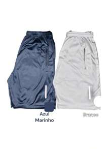 Kit 2 Dry Fit Bermuda Shorts Sports Training With Zipper Pocket! Resale - 藍色 - 查看 5