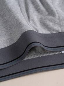 5PCS Men's Panties Cotton Multi-Color Combinations Opening Soft Comfortable And Breathable Men's Boxer Briefs - Nhiều màu - Xem 5