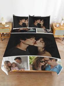 Personalisierte Foto/Design Bettbezug & Kissenbezüge | Benutzerdefinierter bedruckter Mikrofaser Bettwäsche-Set