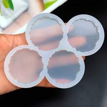1 PC DIY Silicone Resin Mold Kit - 1.77inch Round & Asymmetrical Shapes For Phone Back Stickers, Badge Holders & Crafts - Round - View 11