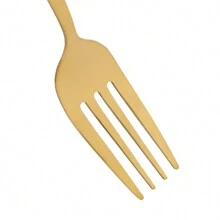 SENDERPICK 24-Piece Cutlery Set Stainless Steel Cutlery Set With Stand - Gold and Dark Green - View 5