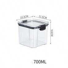Pote de Armazenamento Vedado de Cozinha, Caixa de Armazenamento de Plástico Doméstico para Alimentos Secos, Pote de Armazenamento de Grãos de Alimentos, Utensílios de Armazenamento de Cozinha, Caixa de Armazenamento, Organizador, Decoração de Ambiente, Adequado para Cozinha, Restaurante, Festa, Acampamento, Reunião, Presente para Amigos, Presente de Família - Multicolorido - Visão 10