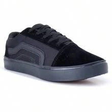 Tenis Wayke old Sckool Casual, Leve, Macio e Confortavel - Preto - Visão 3