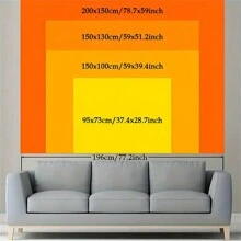 1 件经典电影挂毯低俗小说海报印花壁挂地毯卧室或宿舍背景布沙发毯房间装饰家居装饰房间装饰用品卧室装饰旗帜 - 彩色 - 查看 7