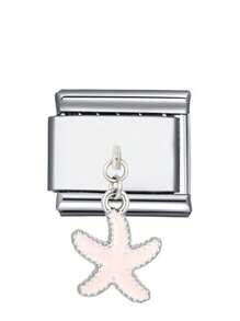 1pc 2025 Valentine's Day Exquisite Starfish, Seaside, Heart, Little Fish, Fish Tail DIY Stainless Steel Beaded Charm Bracelet Jewelry Making Kit, Suitable For Holiday Gifts, Parties, Daily Outfit Accessories