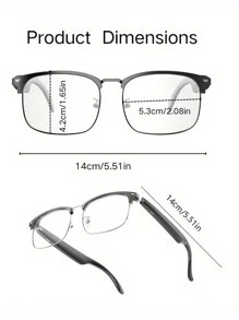 Ai Translation Glasses With More Than 144 Lanquages Real Time Translation And Touch, Voice Assistant,Antiblue Light, Smart Music Glasses, Great For Businees, Travel Or Overseas Students, Black,Perfect For Christmas, Spring Festival And Other Holiday Gifts For Boyfriends. - Multicolor - View 2