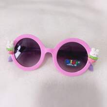 Cartoon Sunglasses For Children Girls Summer Fashion Cute Shading Mirror - 粉色 - 查看 1