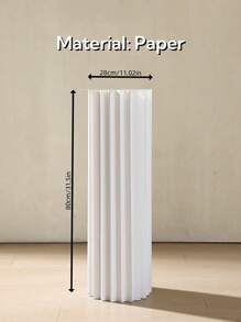 1/3/4pcs Set Cardboard Pedestal Stand, Folding Pillar Stand, Wedding Props, Floor Display Column Stand, DIY Pedestal Box With Round Top Plate Folding Paper Cylinder Column Pedestal Wedding Birthday Cake Flower Stand Rack,Material: Paper ,Can Bear 20kg Outdoor Decor - Multicolor - View 18