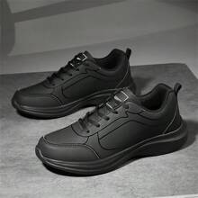 Tênis Casuais com Cadarço para Homens - Tênis Leves de Cano Baixo Respiráveis com Forro de Tela - Design Sólido em Bloco de Cores, Adequado para Verão Casual de Adolescente, Esporte ao Ar Livre, Viagens de Férias, Presentes de Formatura ou Acessórios de Vestimenta de Aniversário