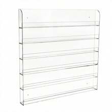 AcrylicTransparent Organizer Shelf Wall Mounted Nail Polish Display Rack Stand - transparent - View 3
