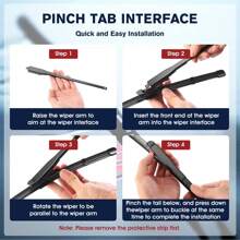 NORLYT For Fiat 500 Front & Rear Windscreen Wiper Blades 24"/14"/11" Set - one-size - View 4