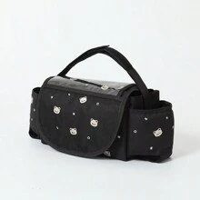 1pc Stroller Hanging Bag Can Touch Storage Bag Storage Basket Cart Organizer Bag Travel Accessories