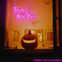 Living Dead Girl Neon Sign, Gothic Girl Room Decor, Goth Style Bedroom Decoration, Gothic Birthday Gift, Goth Art Wall - 粉色 - 查看 4